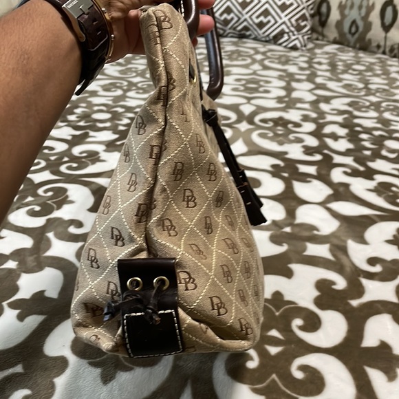 Dooney & Bourke Signature Print Satchel - Picture 8 of 15